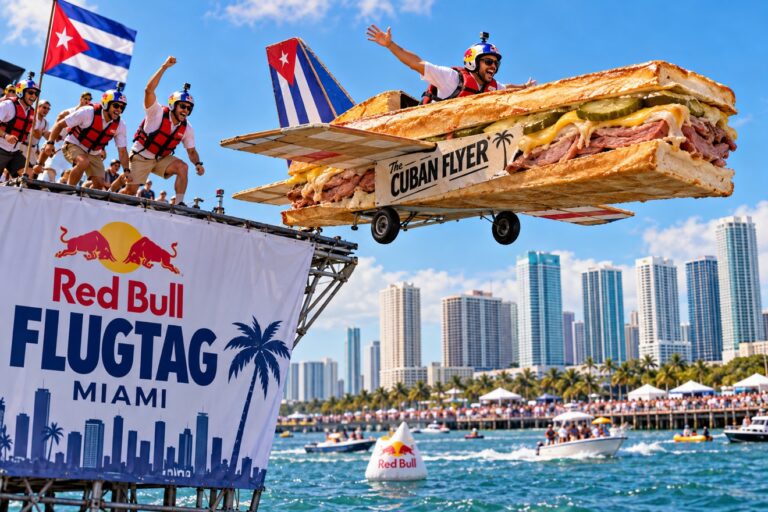 Miami vai decolar: Red Bull Flugtag leva criatividade, competição e diversão à Biscayne Bay